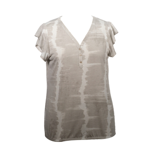 CMIA Cotton Spandex Jersey Top Ladies Aop Viscose Short Sleeve Blouse Comfortable Shirt for Woman's
