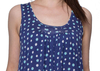 Ladies Cotton Bamboo Jersey Pyjamas , Dots Print Sleeveless Woman Dress