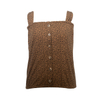 Printed Viscose Green Fiber Vest Regeneration Polyester Jersey Ladies Blouse